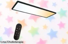Lámpara de techo LED ONDTA 22W con mando a distancia: cambia color y brillo al instante, ideal para baños o cocinas. ¡Un super chollo que iluminara tu hogar como lo soñaste!