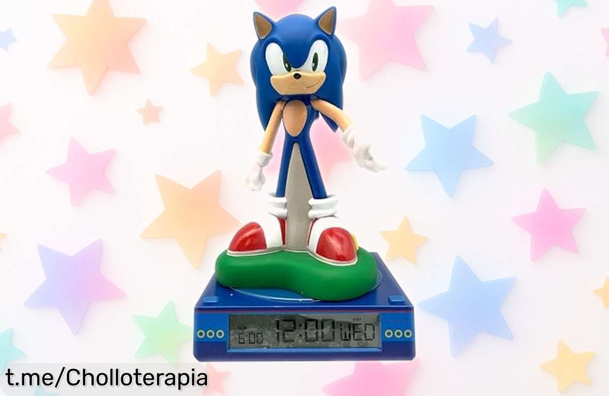 Lámpara infantil 3D de Sonic que ilumina sueños y calma noches: ¡un chollazo! Regalo ideal para su habitación a un precio increíble, no dejes pasar esta oferta única.