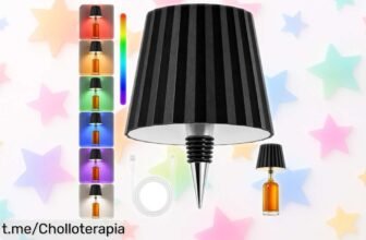 Lámpara para botellas AKOFIC con luz RGB y autonomía de 48 horas: ¡un precio loco que hará brillar cada rincón de tu hogar! No te quedes sin la tuya, es el momento ideal.