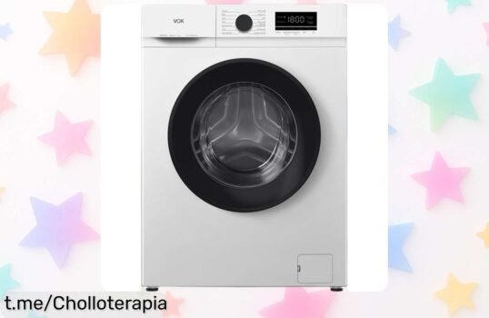 Lavadora Vok de carga frontal con motor Inverter a precio de escándalo, ¡no te quedes sin la tuya y disfruta de ropa impecable en cada lavado!
