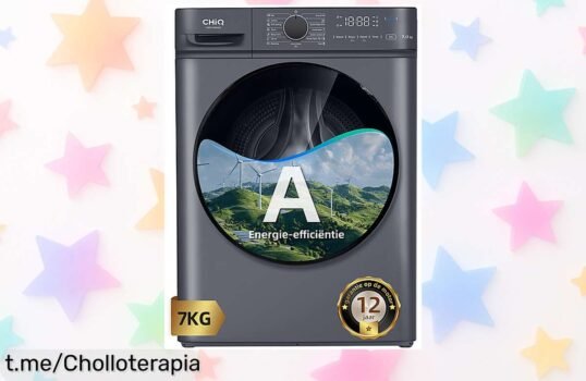 Lavadora de carga frontal CHIQ CW07123863AX, el super chollo que necesitas en casa para tener toda tu ropa impecable ¡Aprovecha este precio loco antes de que se agote!
