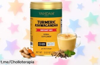 Leche dorada VAHDAM con cúrcuma y especias: ¡precio loco para una deliciosa bebida calentita que te hará sentir genial en un instante!
