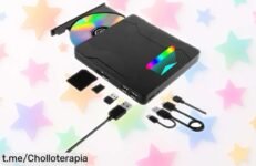 Lector y grabadora externa de CD y DVD LDERFIV a precio loco: ¡recupera tus recuerdos en segundos con esta joya tecnológica que no querrás perderte!