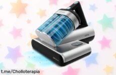 Limpiador aspirador de colchones Cecotec Conga Rockstar 4000 Mattress: ¡elimina ácaros y suciedad con succión potente y luz UVC! No te pierdas este chollazo increíble.