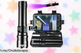 Linterna LED BEYSTE XHQ99: ¡Altísima potencia y alcance de 1.520 m! No dejes pasar este chollazo que iluminará tus aventuras y te dará seguridad en cualquier momento.
