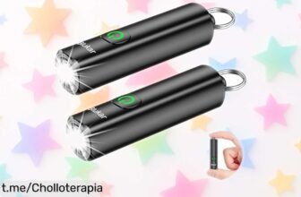 Linterna LED recargable Blukar Mini con 3 modos de luz y resistencia IPX6 a precio loco, ¡llévala en tu llavero y nunca te quedes a oscuras!