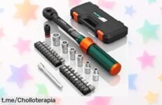 Llave dinamométrica 1/4 NADOKHI con kit de 29 piezas a precio loco: precisión y confianza para tus proyectos, ¡no dejes escapar este chollazo imprescindible!