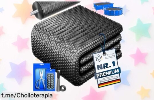 Lona solar KESSER para piscina redonda: calienta el agua 3-7°C y mantén tu piscina limpia a un precio loco que no querrás dejar escapar. ¡Disfruta más cada baño!
