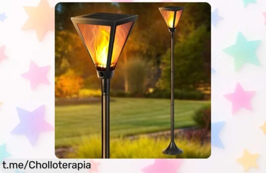 Luces solares LED Joomer con efecto de llama: el chollazo perfecto para iluminar tu jardín y crear un ambiente mágico al caer la noche, ¡no te quedes sin ellas!