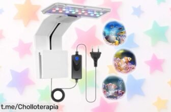 Luz LED Adiwo para acuarios pequeños, resalta tus peces con 3 modos de color y 16 LEDs: precio loco que no querrás dejar pasar. ¡Haz brillar tu acuario ahora!