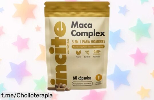 Maca negra en cápsulas veganas de Incite Nutrition, con reishi y tribulus: ¡super chollo para tu energía diaria que no puedes dejar pasar!