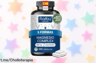 Magnesio Complex en cápsulas: Super oferta de 200 unidades que cuida tus músculos y te da energía, ¡mejora tu descanso por un precio increíble! No lo dejes escapar.