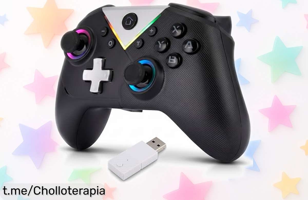 Mando inalámbrico NK para PC, Switch y móviles: un chollazo que eleva tu juego sin cables y con vibración. ¡No te lo pierdas, juega como nunca antes!