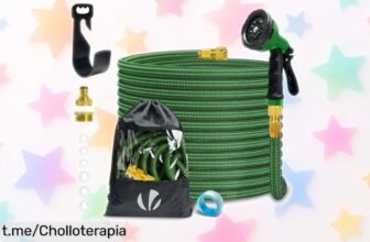 Manguera extensible VOUNOT de 15 m: ¡El chollazo que necesitas para regar, lavar y bañar! Aprovéchala antes de que se vaya, tus tareas serán un juego.