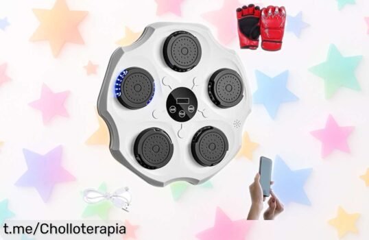 Máquina de boxeo musical para pared Magic Select: entrena al ritmo de tu música en casa, precio rebajado y guantes incluidos. ¡No te pierdas este chollazo que activa tus energías!