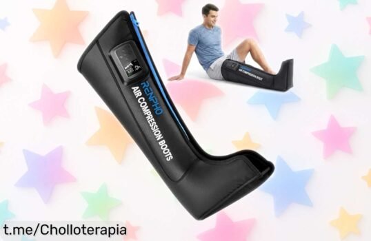 Masajeador de piernas RENPHO con 8 modos y sensor inteligente a precio loco: relájate en casa y despídete de la fatiga. ¡Hazte con él antes que se agote!