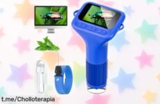 Microscopio digital SKYBASIC para niños, exploración a lo grande con 1000x de zoom y precio rebajado que no podrás dejar escapar. ¡Llévatelo hoy y despierta la curiosidad!