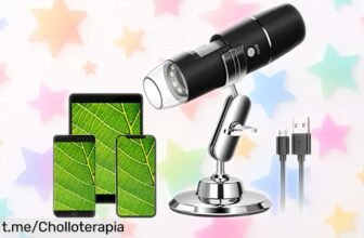 Microscopio digital portátil WADEO: aumento de 50x a 1000x y un chollazo para descubrir el mundo al detalle; no pierdas la oportunidad de verlo todo ahora mismo.