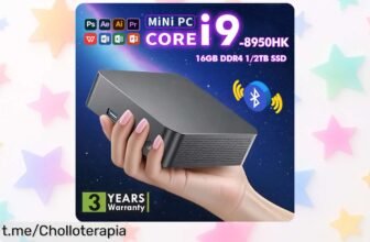 Mini PC portátil con Windows 11 Pro, súper potente y a un precio de locos: ¡sácale el máximo provecho en oficina y juegos! ¡Hazte con ella antes de que se acaben!