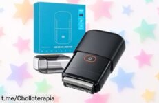 Mini afeitadora eléctrica con pantalla LED y cuchillas giratorias, ¡rebajada a un precio de locos solo por hoy! No te quedes sin la tuya y sorpréndete cada mañana.