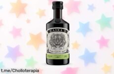 Mini botella de ginebra KAIZA 5 GIN, fresca y exótica: ¡prueba la premium sudafricana que todos aman! No te pierdas este chollazo total.
