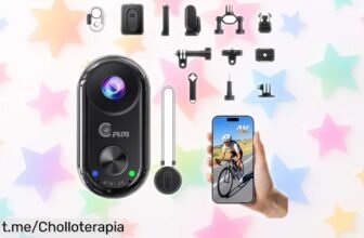 Mini cámara deportiva Camlance 4K con WiFi y estabilización, ahora a un precio de locura para que captures todos tus momentos inolvidables al instante. ¡Aprovecha esta oferta!