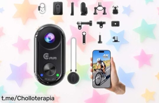 Mini cámara deportiva Camlance 4K con WiFi y estabilización, ahora a un precio de locura para que captures todos tus momentos inolvidables al instante. ¡Aprovecha esta oferta!