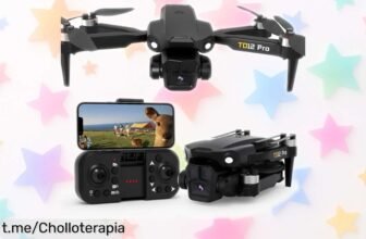 Mini dron plegable Toladrone TD12PRO con cámara 1080P a precio loco, ¡no te pierdas la oportunidad de volar y capturar momentos únicos!
