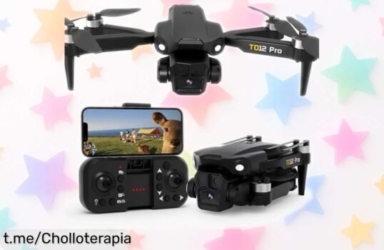 Mini dron plegable Toladrone TD12PRO con cámara 1080P a precio loco, ¡no te pierdas la oportunidad de volar y capturar momentos únicos!