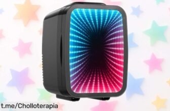 Mini nevera LIGIANT MF01C con luces LED que enfría y calienta, a precio rebajado: ¡dale un toque genial a tu espacio y disfruta de tus bebidas siempre frescas!