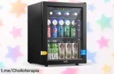 Mini nevera WIE de 48 litros, super chollo para enfriar hasta 68 latas; solo quedan algunas unidades a precio loco, ¡no dejes que el calor te pase factura!