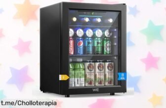 Mini nevera WIE de 48 litros, super chollo para enfriar hasta 68 latas; solo quedan algunas unidades a precio loco, ¡no dejes que el calor te pase factura!