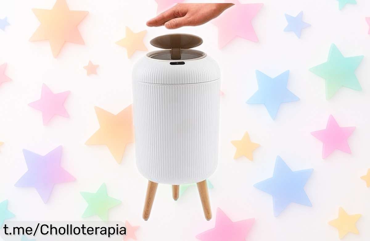Mini papelera Acunny: apertura automática para baño o cocina, cierra en 5 seg; ¡un chollazo que hará tu limpieza más fácil y rápida! No pierdas esta increíble oportunidad.
