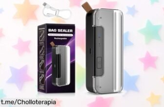 Mini sellador de bolsas 2 en 1 recargable por USB a un precio loco, ideal para mantener tus snacks frescos; no te pierdas este super chollo y mantén todo delicioso ¡ahora mismo!
