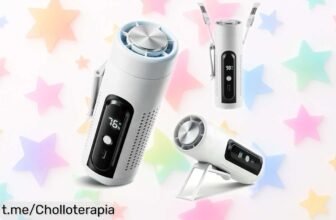 Mini ventilador portátil 3 en 1 LUCYLANKER a un precio de escándalo: ¡disfruta del fresquito donde quieras y olvídate del calor, es tu oportunidad inmediata!