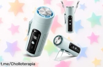 Mini ventilador portátil 3 en 1 LUCYLANKER que te refresca al instante y viene con linterna: un super chollo para sentirte genial donde quieras, ¡aprovéchalo antes de que se agote!