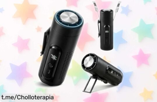 Mini ventilador portátil 3 en 1 LUCYLANKER: un chollazo que te refresca al instante y cabe en tu bolsillo, ¡no dejes escapar esta oferta única para vencer el calor!