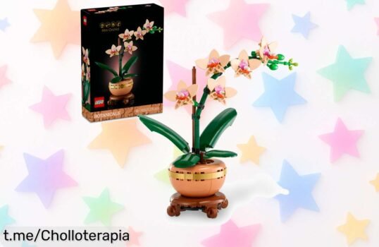 Miniorquídea artificial LEGO Botanical 10343: una belleza siempre fresca a precio de ganga, ¡decora tu salón y regala sonrisas!