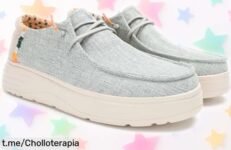 Mocasines náuticos de mujer Poppy de PITAS, ligeros y sin cordones: super chollo para brillar cada día. ¡No te quedes sin los tuyos!