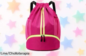 Mochila de cuerdas IHLOOTD ideal para gimnasio, resistente al agua y súper ligera; ¡aprovéchala ahora antes que se agote este chollo increíble!