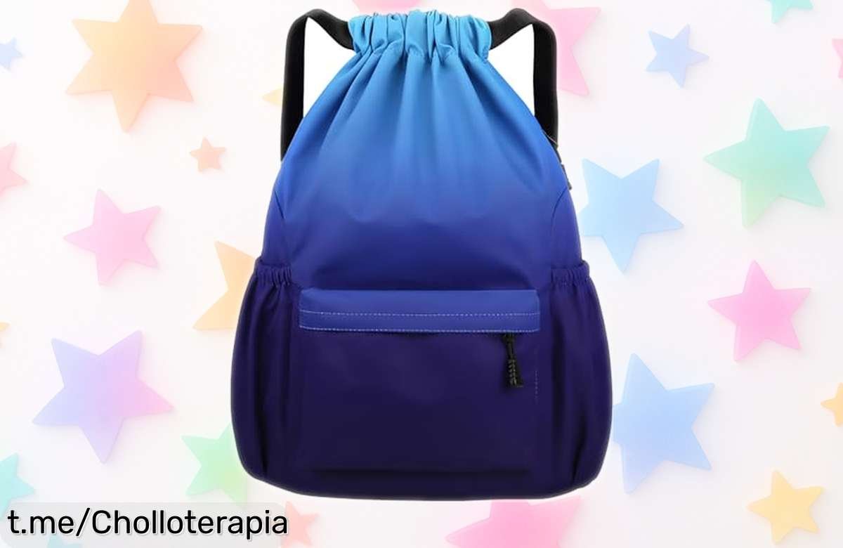 Mochila de cuerdas resistente al agua, el chollazo perfecto para llevar todo lo que necesitas y disfrutar cada momento. ¡No dejes pasar esta oportunidad única!