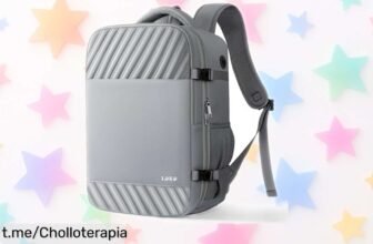 Mochila de viaje Lekespring con compartimento para zapatos a precio loco: ¡organiza tus escapadas y vuelos low cost antes de que se agote!