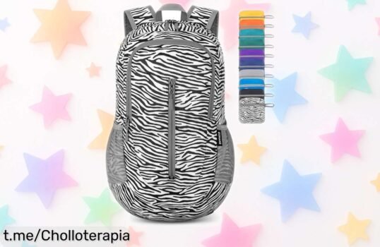 Mochila plegable ZOMAKE de senderismo ultraligera y resistente al agua, ¡ofertón! Perfecta para aventuras inesperadas. Aprovecha antes que se agote este chollo irrepetible.