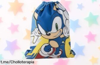 Mochila saco Sonic de Sega oficial: ¡un chollazo ligero y resistente que hará sonreír a los peques en cada aventura! No te quedes sin la tuya, ¡aprovéchalo ya!
