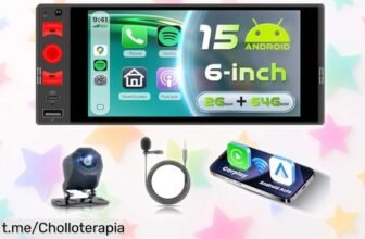 Moderniza tu coche con la radio táctil HD VECHTEL: GPS, Bluetooth y CarPlay inalámbrico a precio loco; ¡no dejes pasar esta oportunidad única para disfrutar al volante!