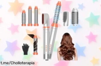 Moldeador de pelo 6 en 1 con secador y peine térmico: ¡ofertón increíble para peinados espectaculares, frizz bajo control y un precio tremendo que no podrás dejar passar!