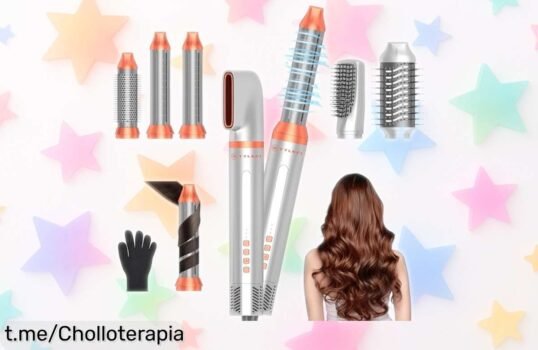 Moldeador de pelo 6 en 1 con secador y peine térmico: ¡ofertón increíble para peinados espectaculares, frizz bajo control y un precio tremendo que no podrás dejar passar!