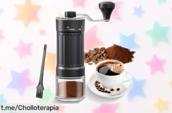 Molinillo de café manual portátil: el chollo perfecto para disfrutar café fresco en casa o donde quieras, ¡ahora a un precio sorprendente que no puedes dejar pasar!