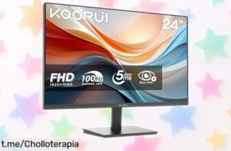 Monitor de 24 pulgadas Full HD KOORUI E2412F a precio rebajado: ¡colores vivos y fluidez asegurada para tus series, trabajo o estudio! No te lo pierdas, llévatelo ya.