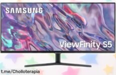 Monitor ultrapanorámico Samsung ViewFinity S5 de 34 pulgadas a precio loco, ¡disfruta cada detalle en grande y sin interrupciones! No dejes escapar esta oferta increíble.